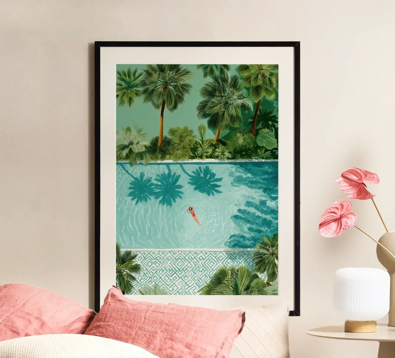 The Pool of Whispering Palms poster da Clara August
