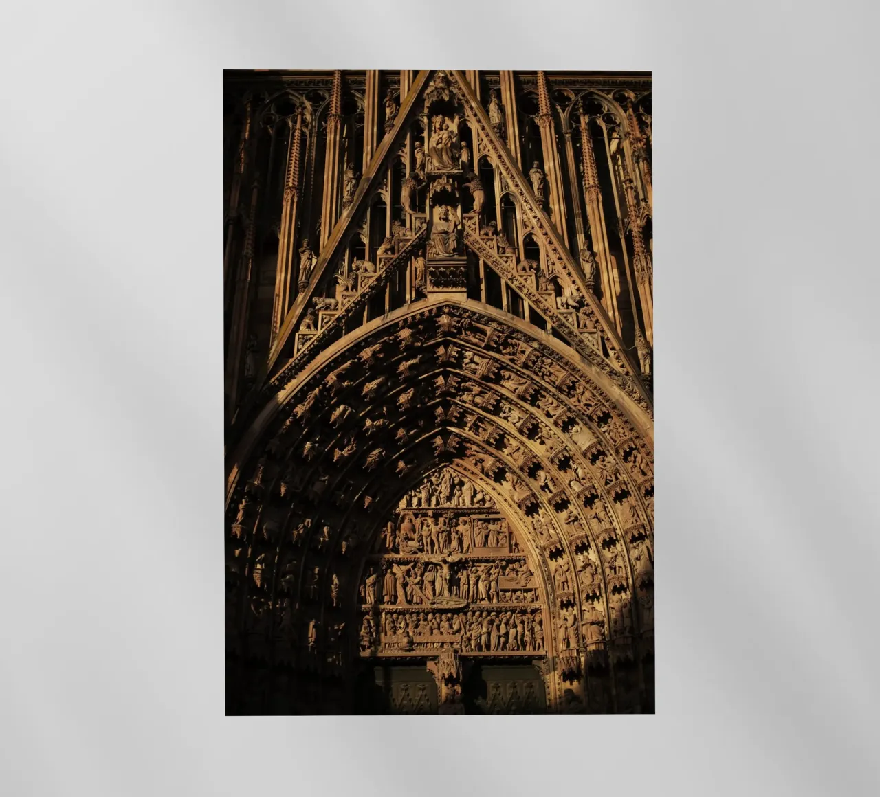 Cattedrale di Strasburgo, Francia pellicola backlit da Simon Koy