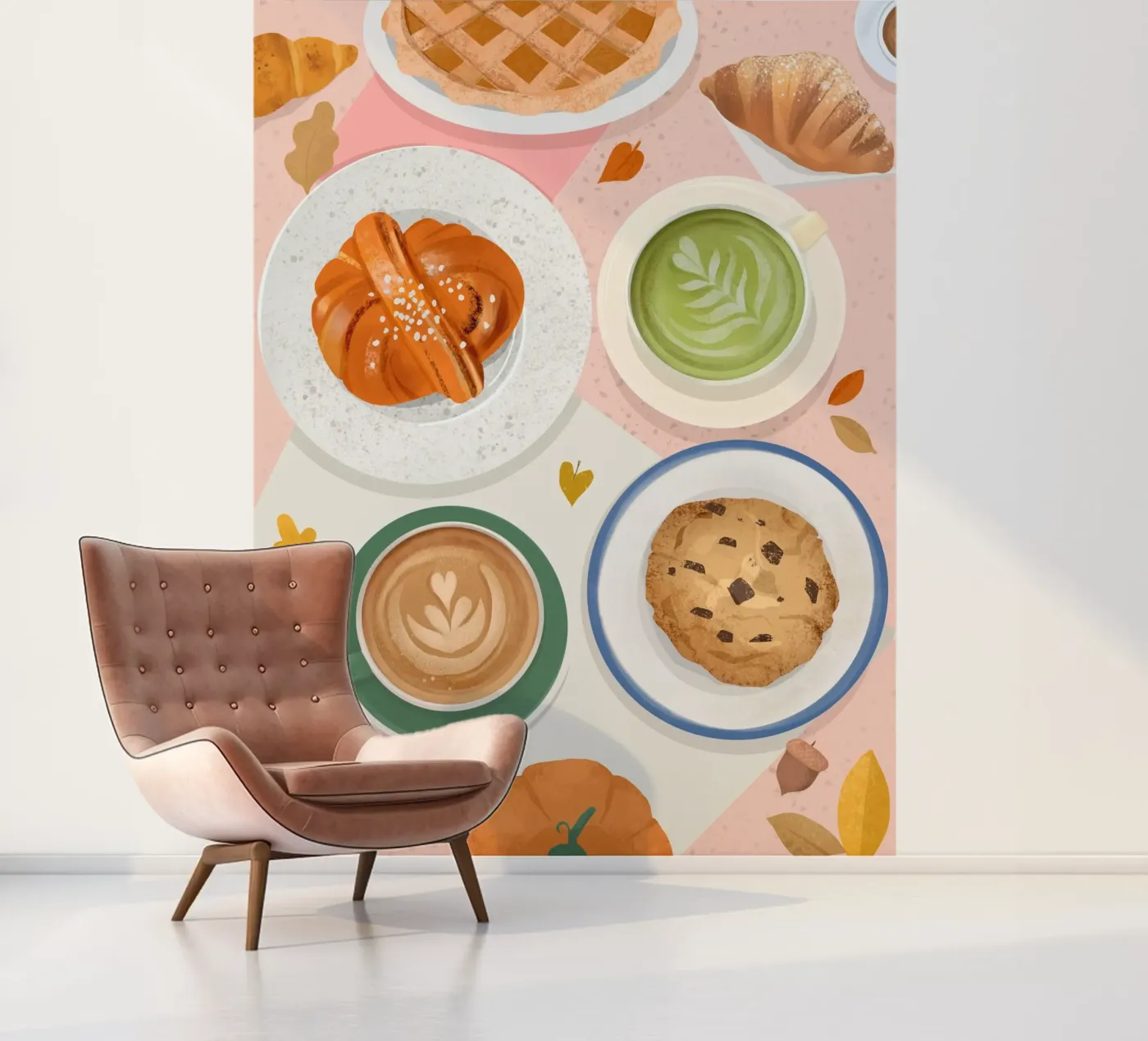 Fika Time fotobehang van PetrArts