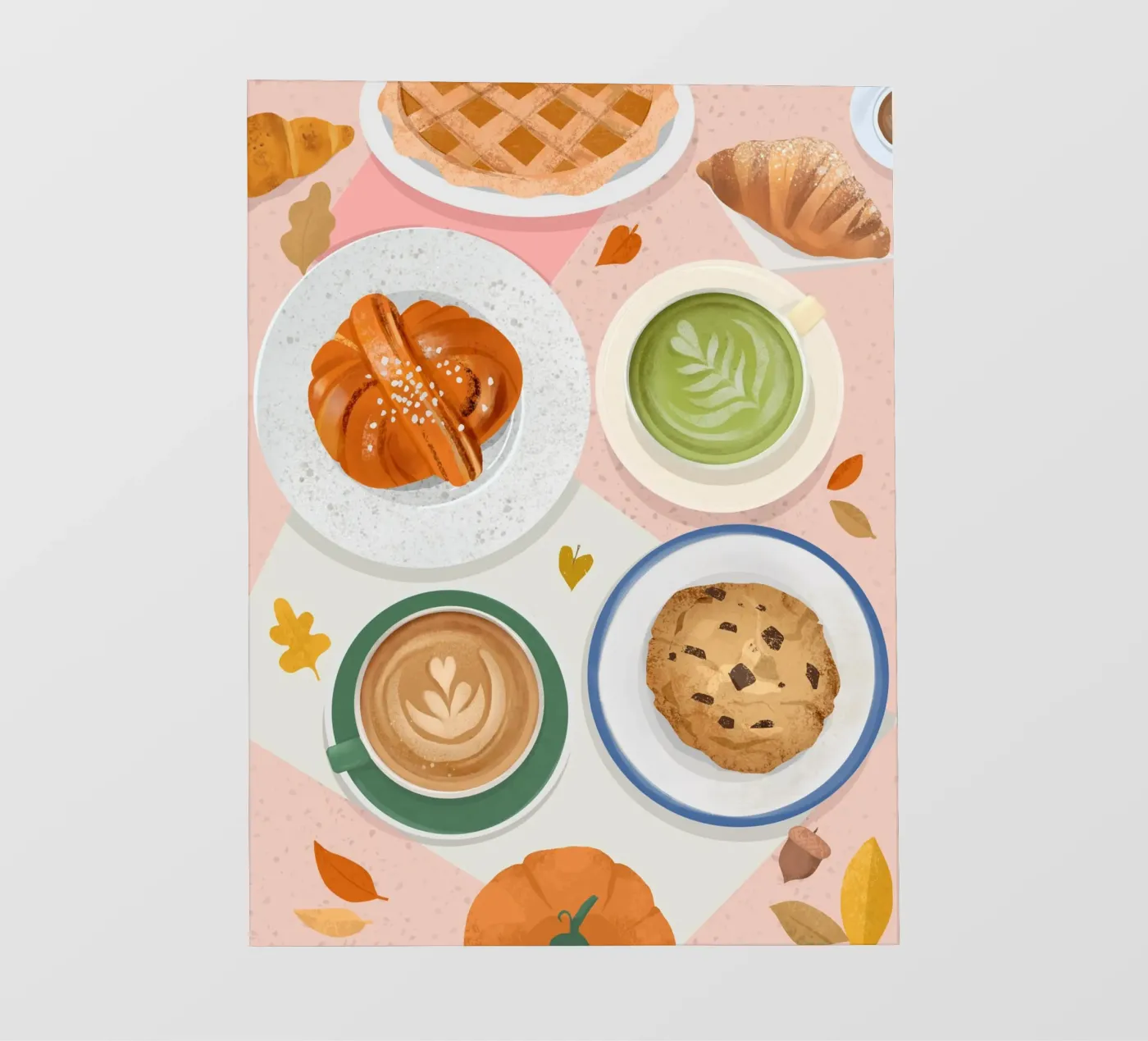 Fika Time fotobehang van PetrArts