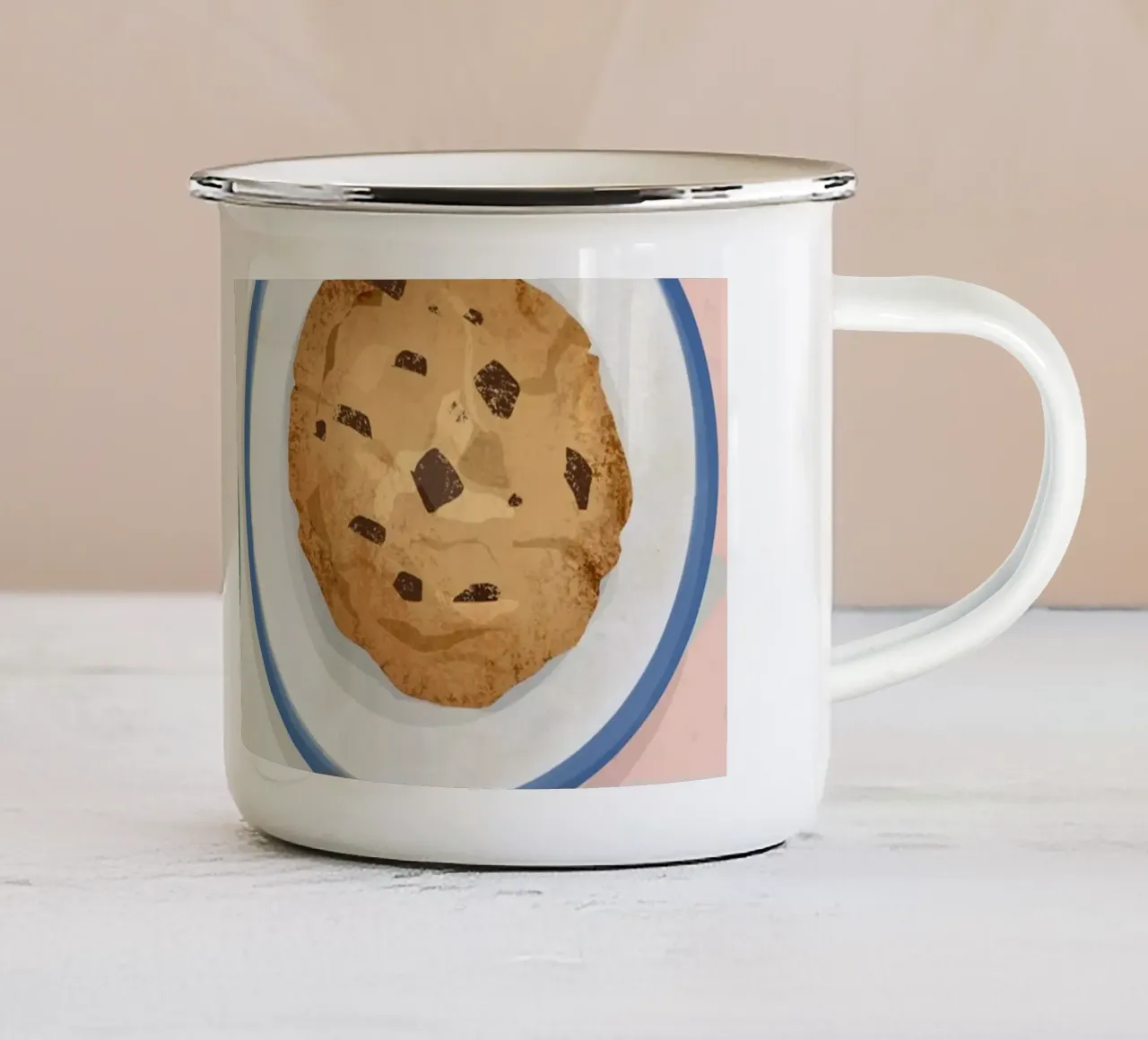 Fika Time tazza in smalto da PetrArts