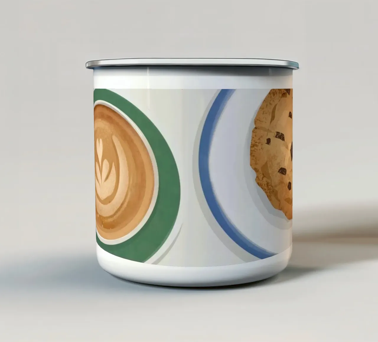 Fika Time tazza in smalto da PetrArts