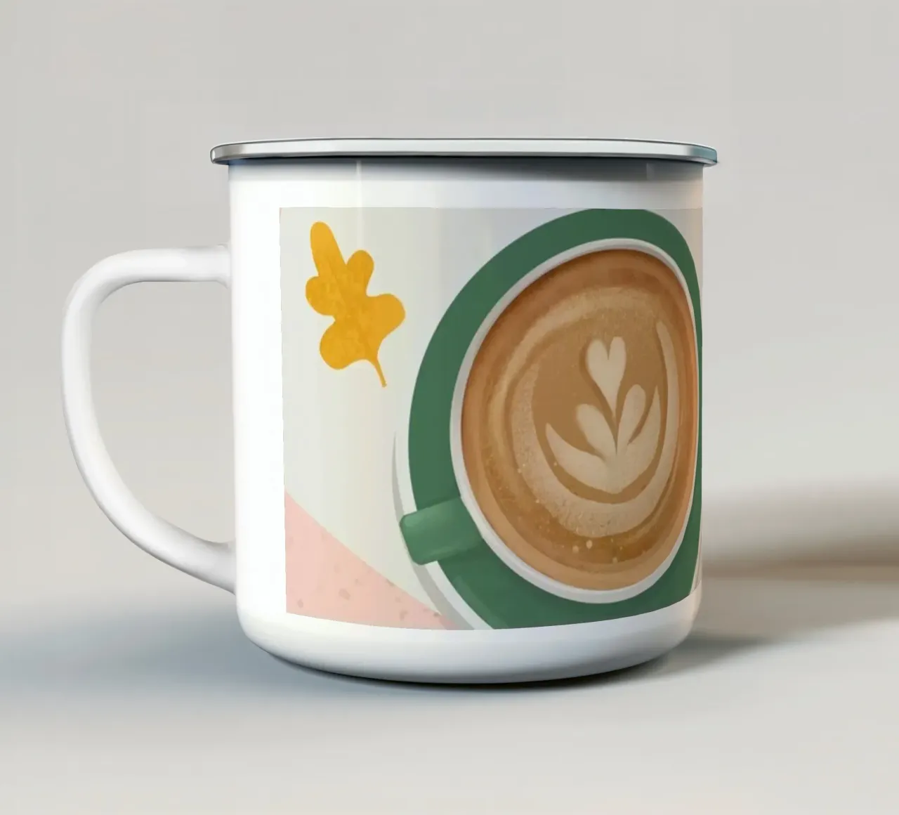 Fika Time tazza in smalto da PetrArts