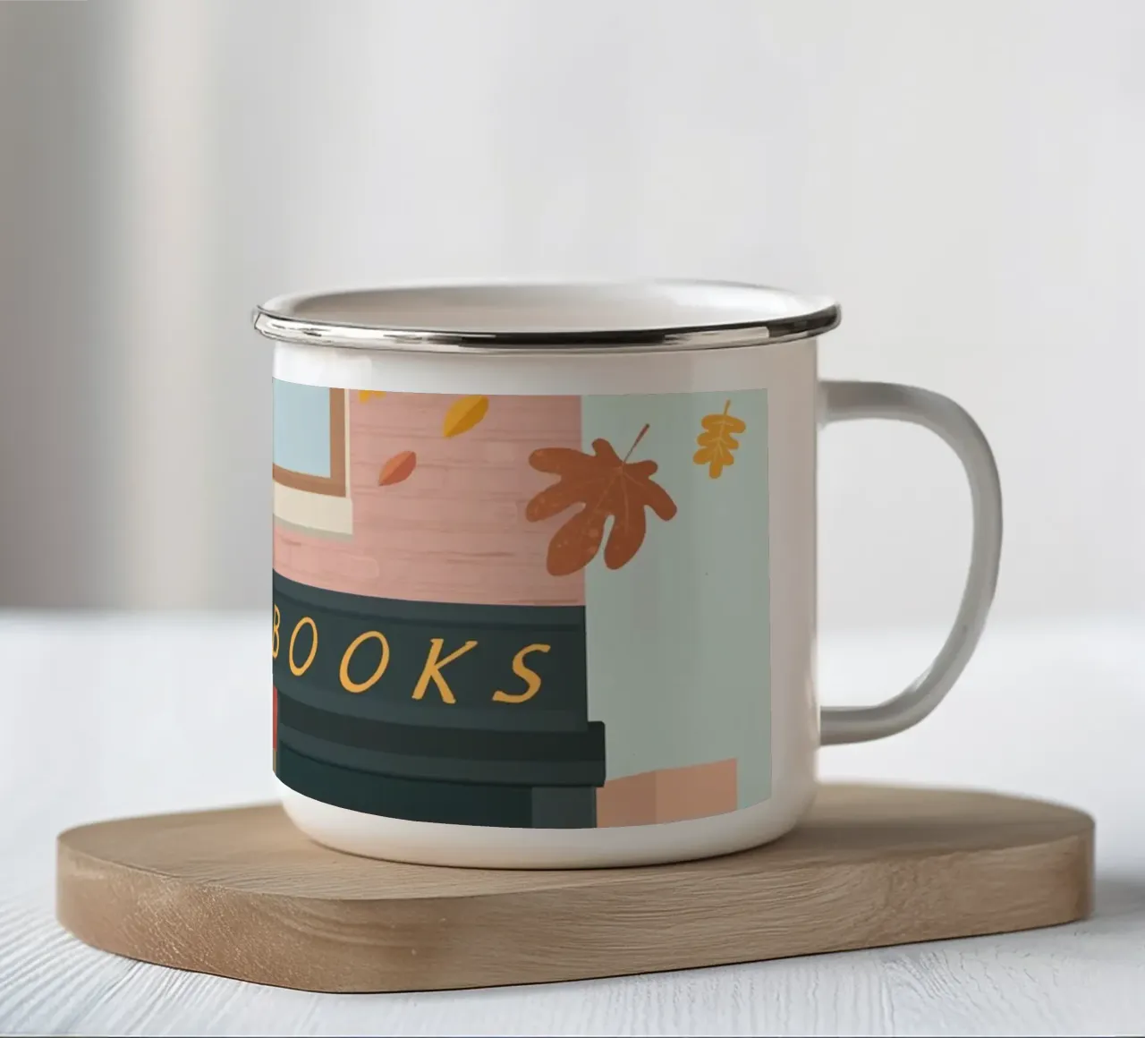 Bookstore tazza in smalto da PetrArts