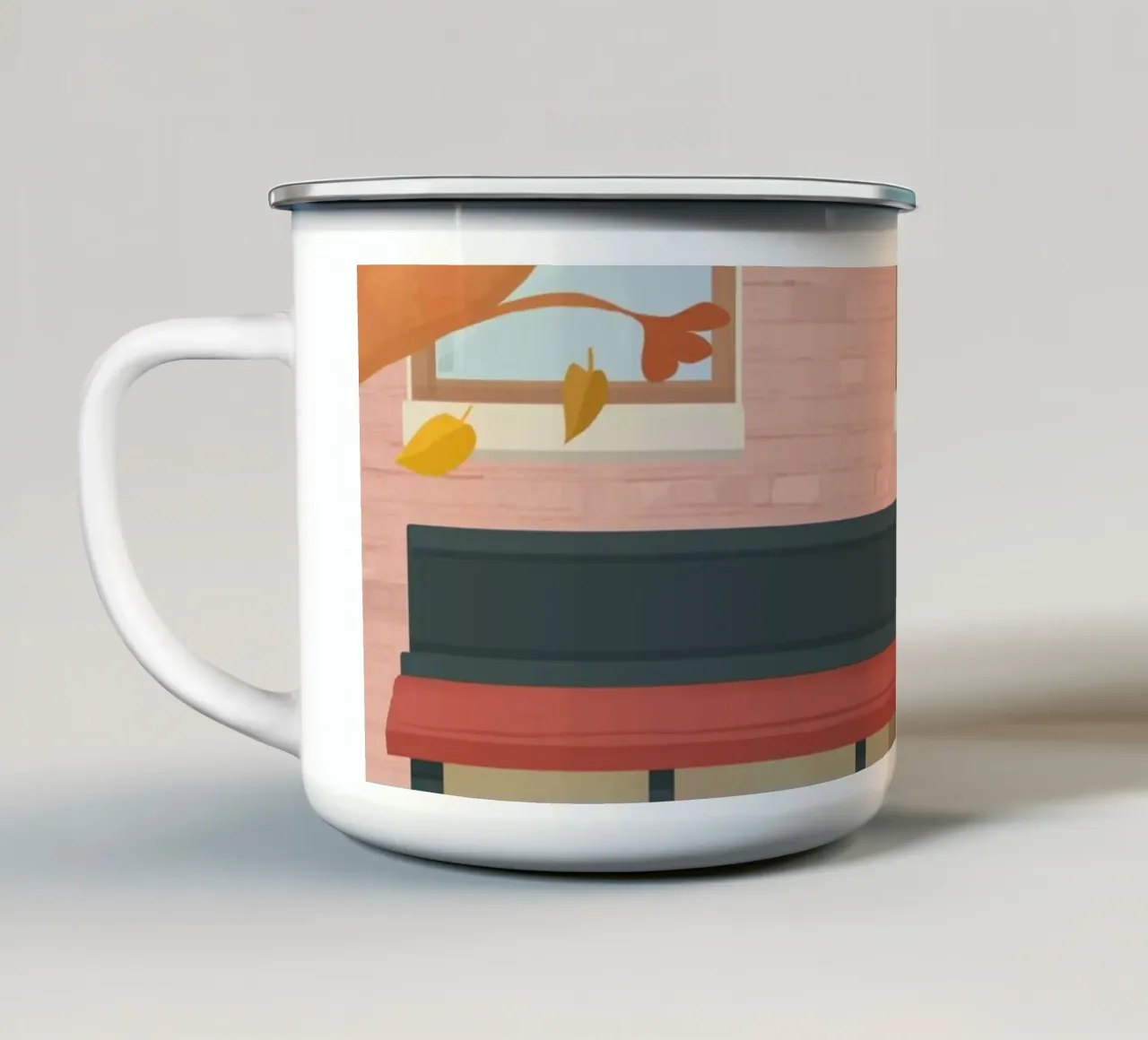 Bookstore tazza in smalto da PetrArts