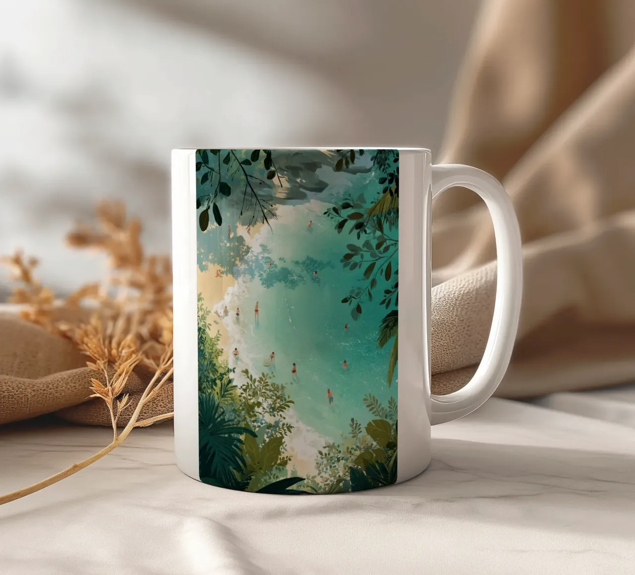 A Day Made of Salt and Sunlight tazza in ceramica da Clara August