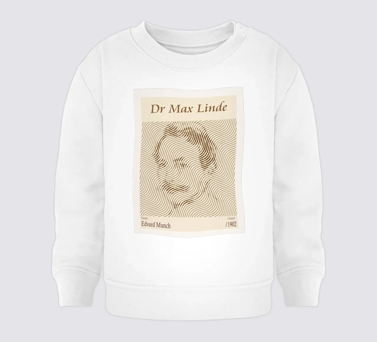 Dr Max Linde - Edvard Munch felpa neonato da Doa Project
