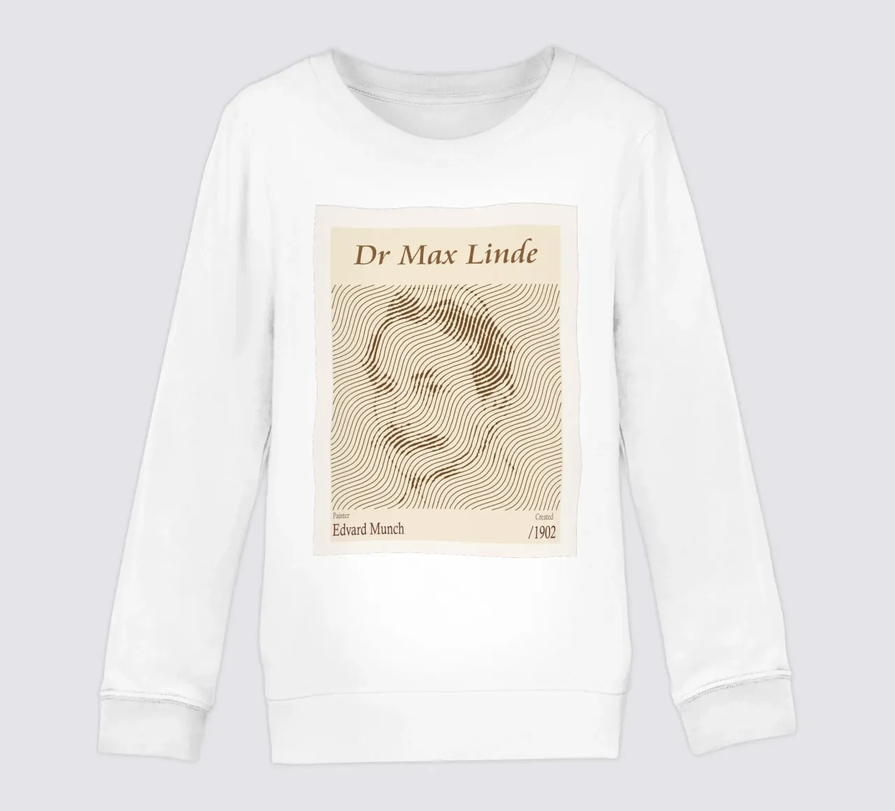 Dr Max Linde - Edvard Munch felpa bambino da Doa Project