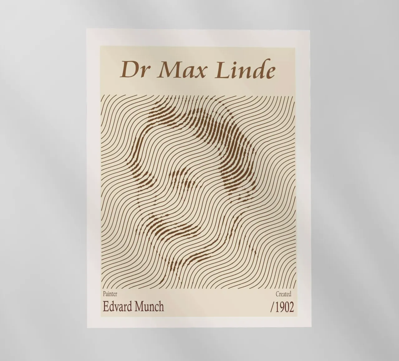 Dr Max Linde - Edvard Munch pellicola backlit da Doa Project