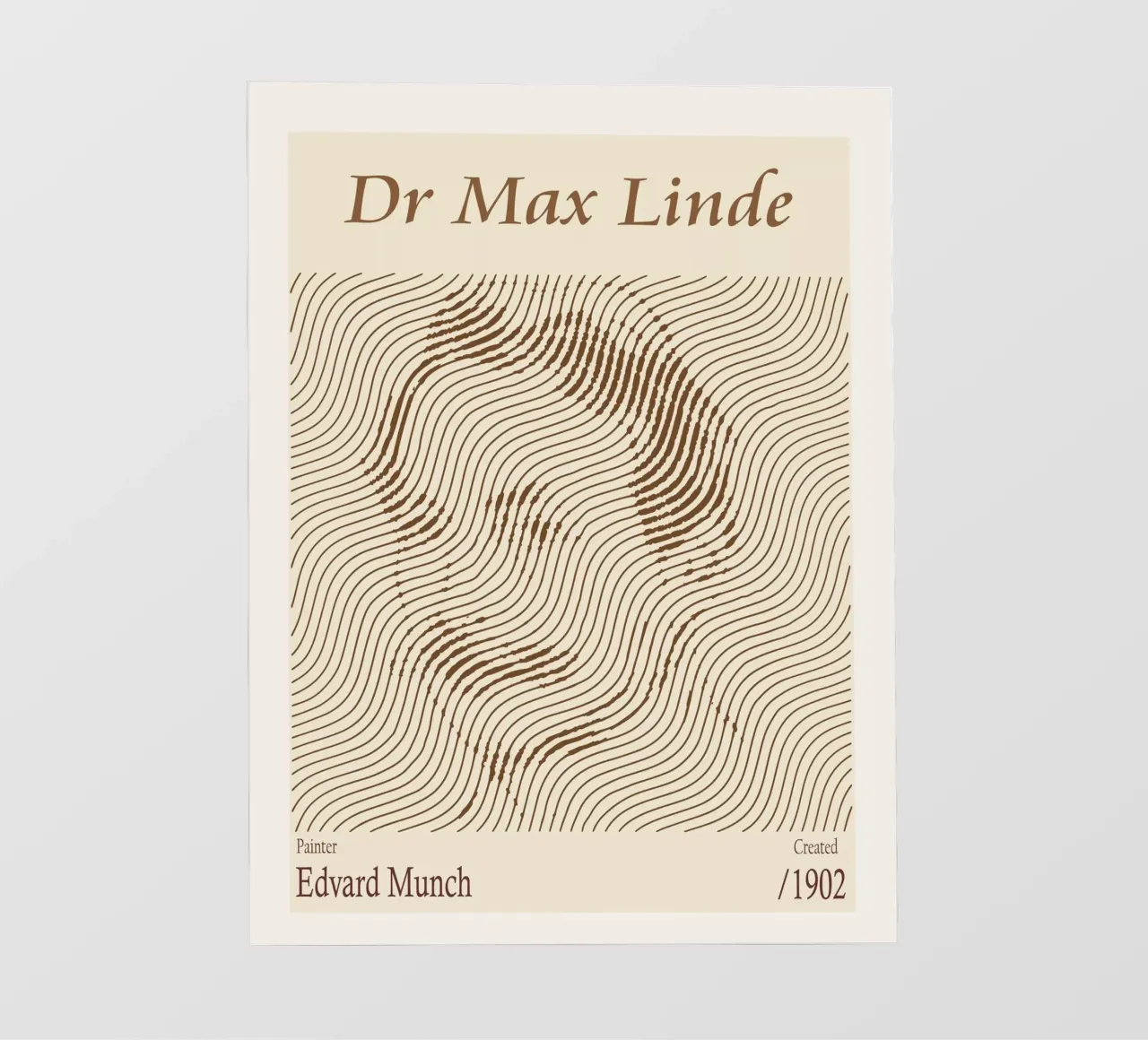 Dr Max Linde - Edvard Munch pellicola backlit da Doa Project