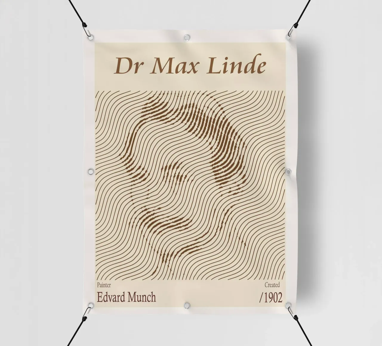 Dr Max Linde - Edvard Munch telo in pvc da Doa Project