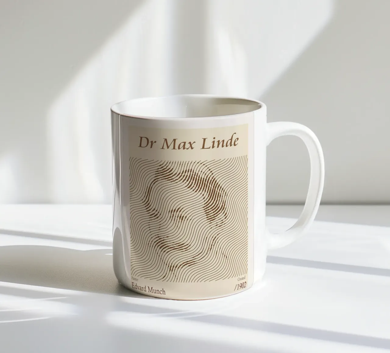 Dr Max Linde - Edvard Munch tazza in ceramica da Doa Project
