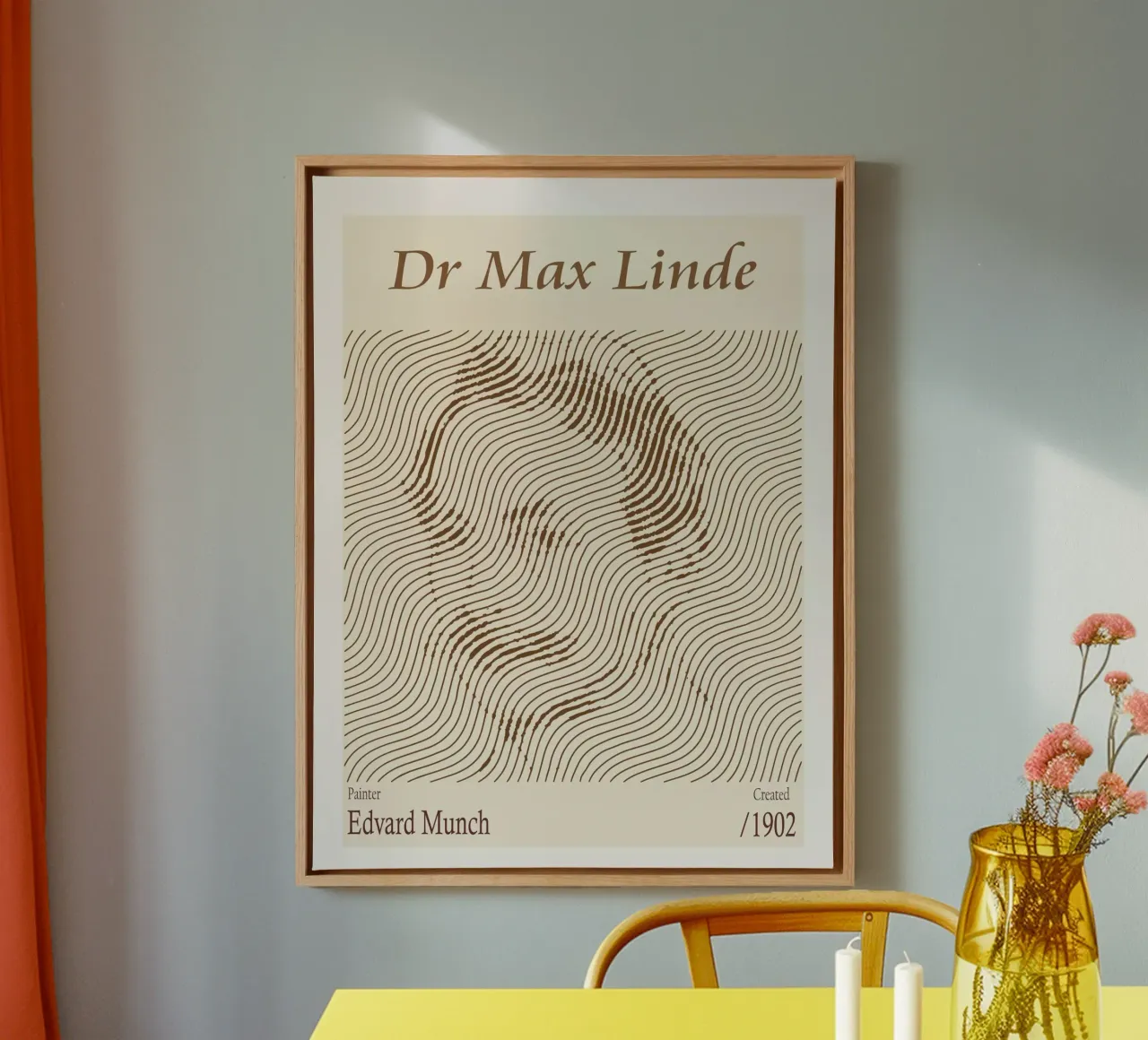 Dr Max Linde - Edvard Munch tela con Cornice a cassetta da Doa Project