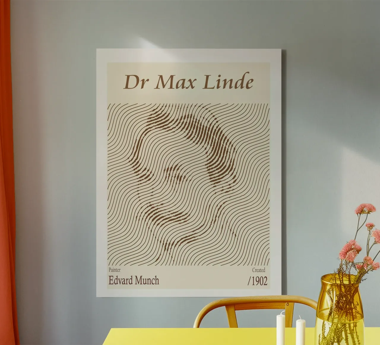 Dr Max Linde - Edvard Munch tela con Cornice a cassetta da Doa Project