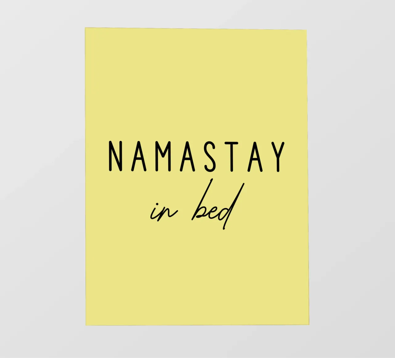Namastay a letto pellicola backlit da Shark Printables