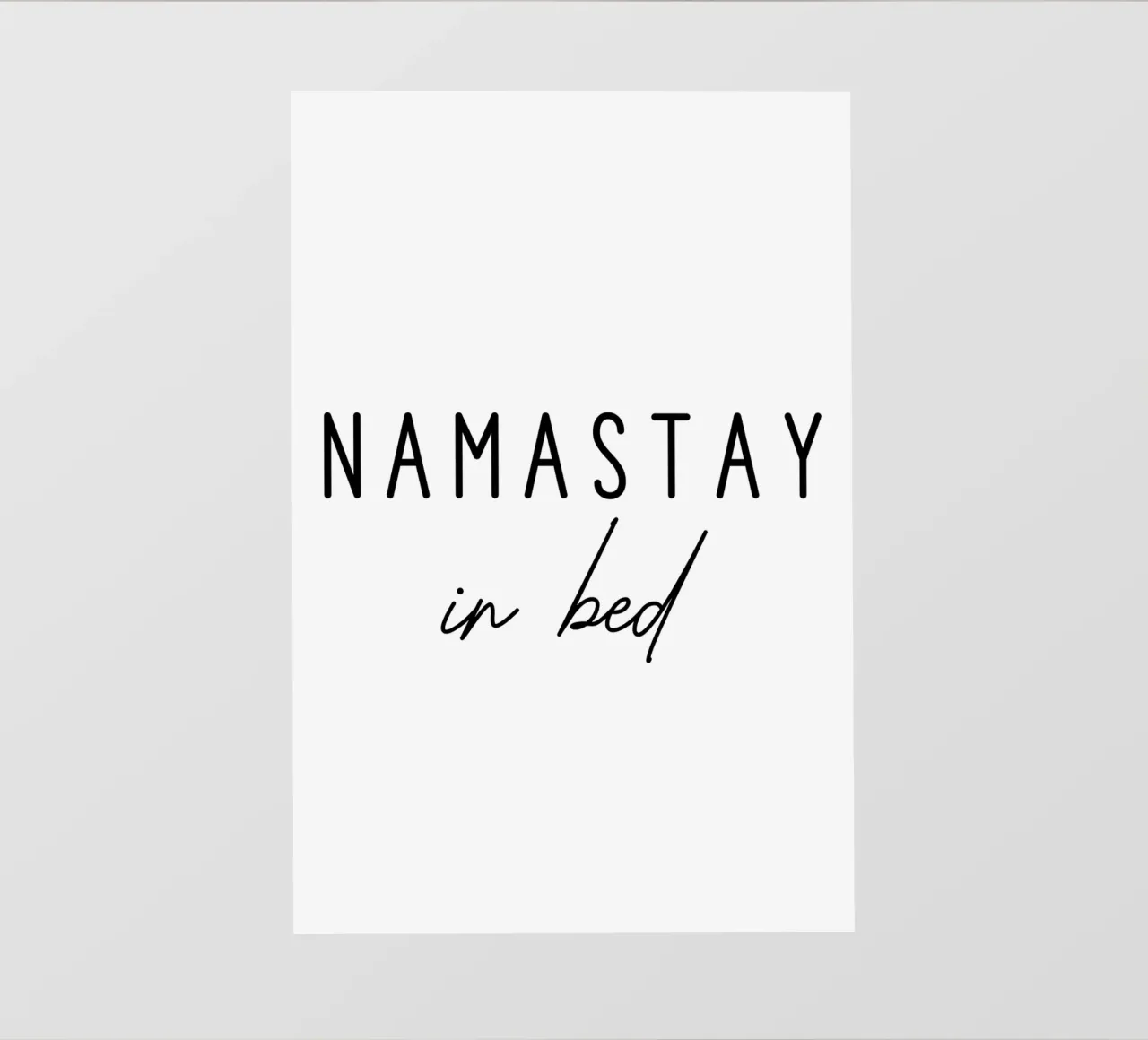 Namastay a letto telo in pvc da Shark Printables
