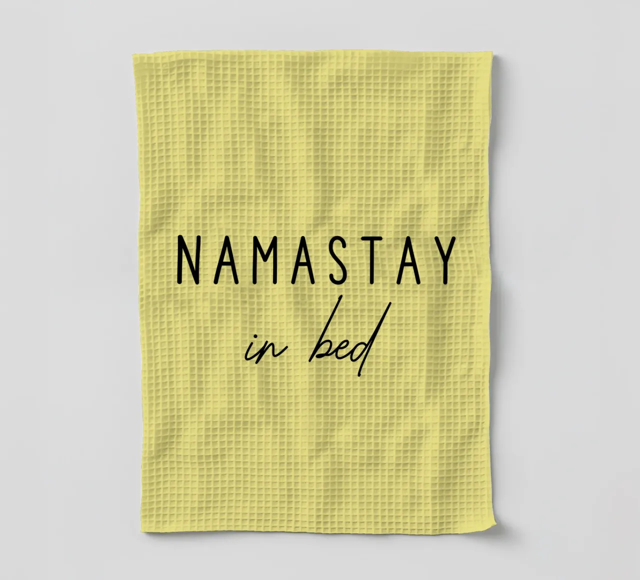 Namastay a letto canovaccio da cucina da Shark Printables