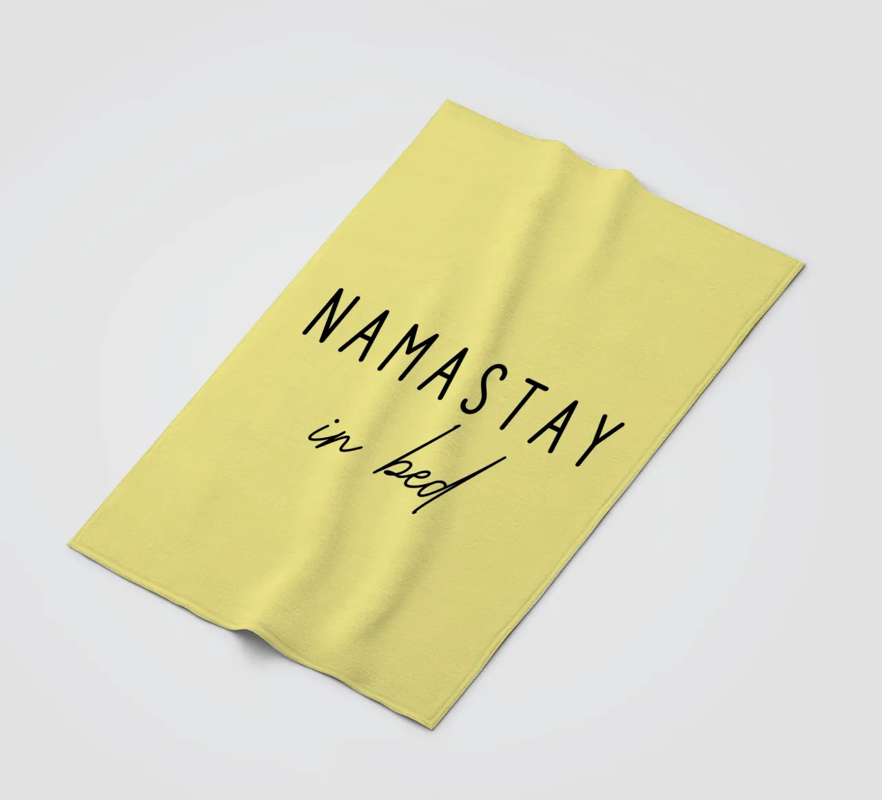 Namastay a letto coperta in pile da Shark Printables
