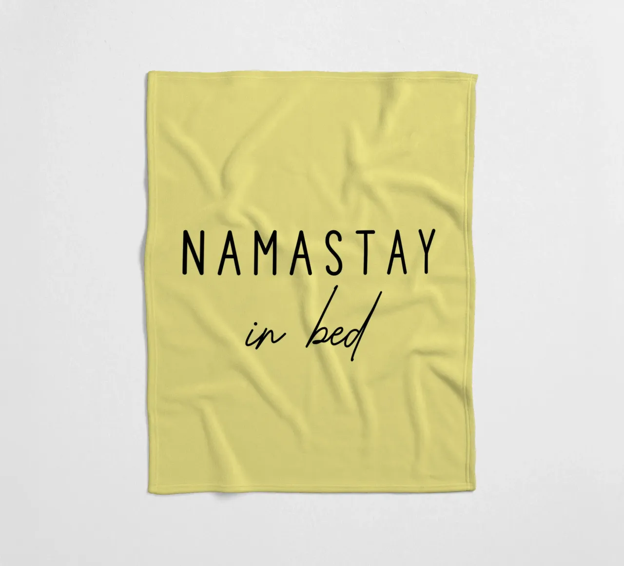 Namastay a letto coperta in pile da Shark Printables