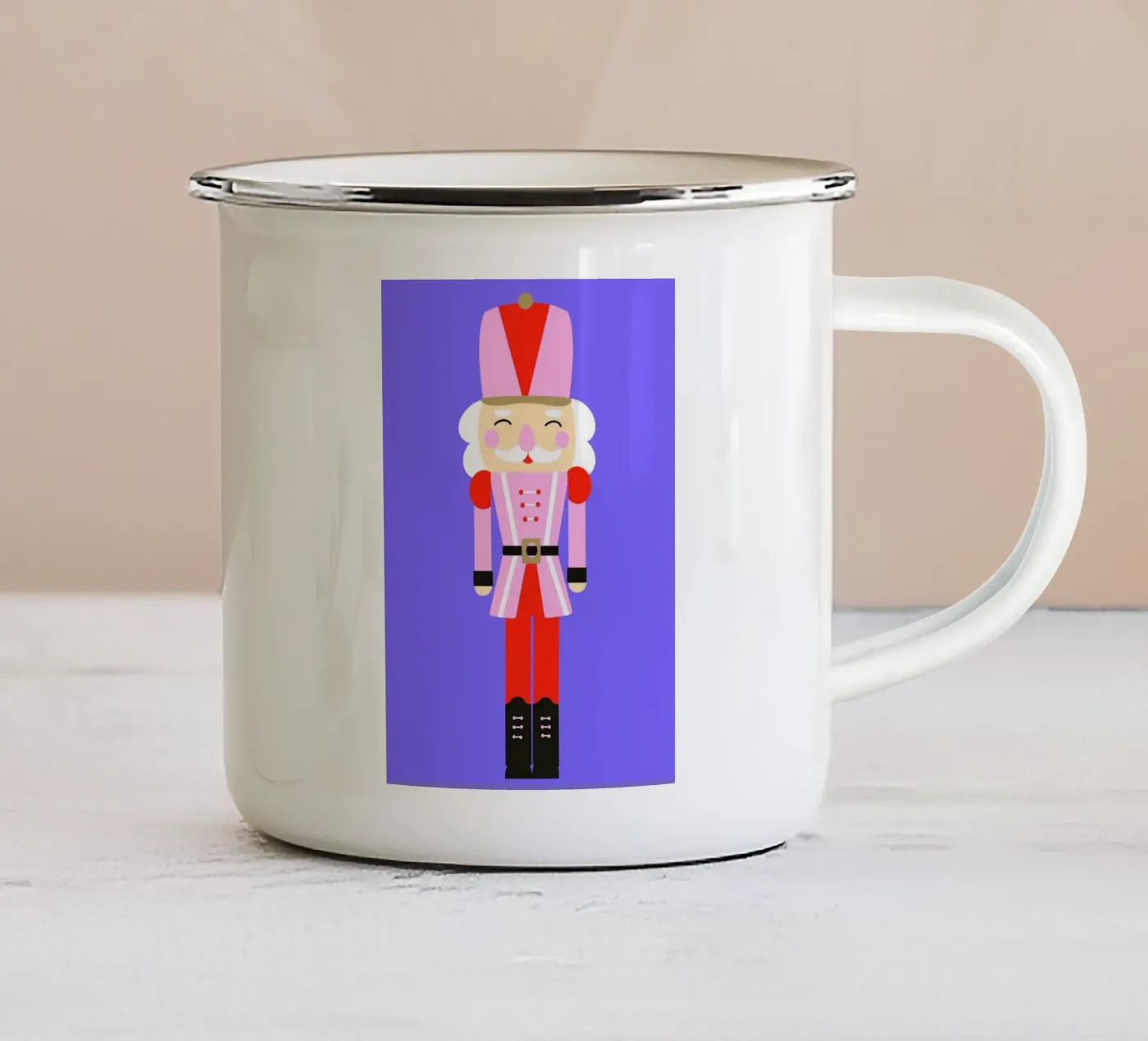 Nutcracker enamel mug by Art House