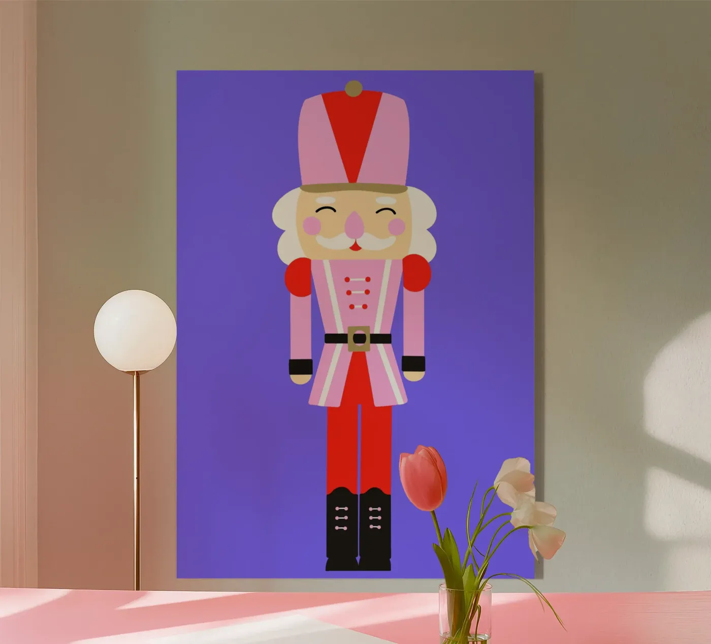 Schiaccianoci, illustrazione, Natale, viola, bambini, inverno plexiglass da Art House