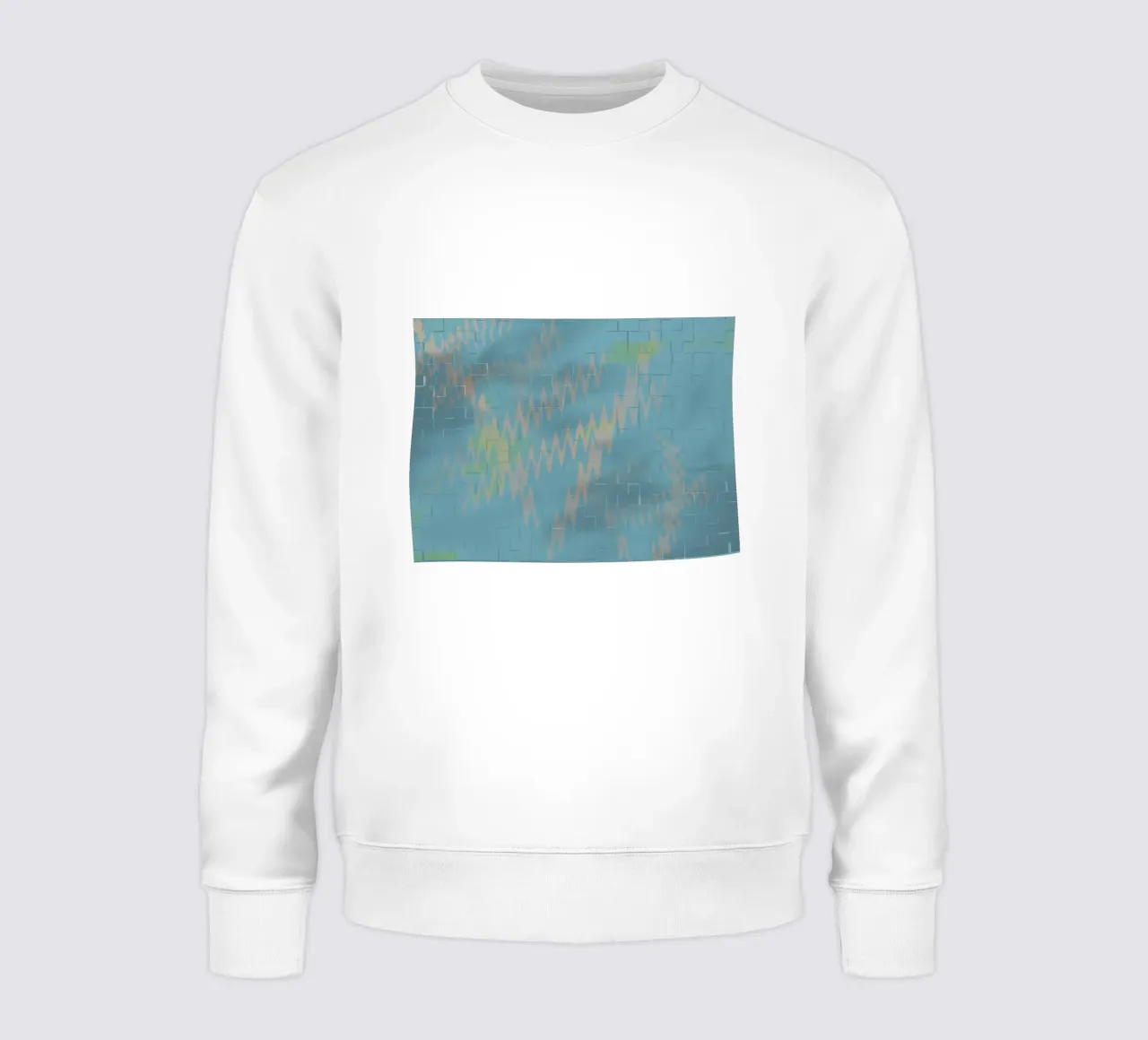 Motivo astratto a zig zag colorato felpa da Something for you