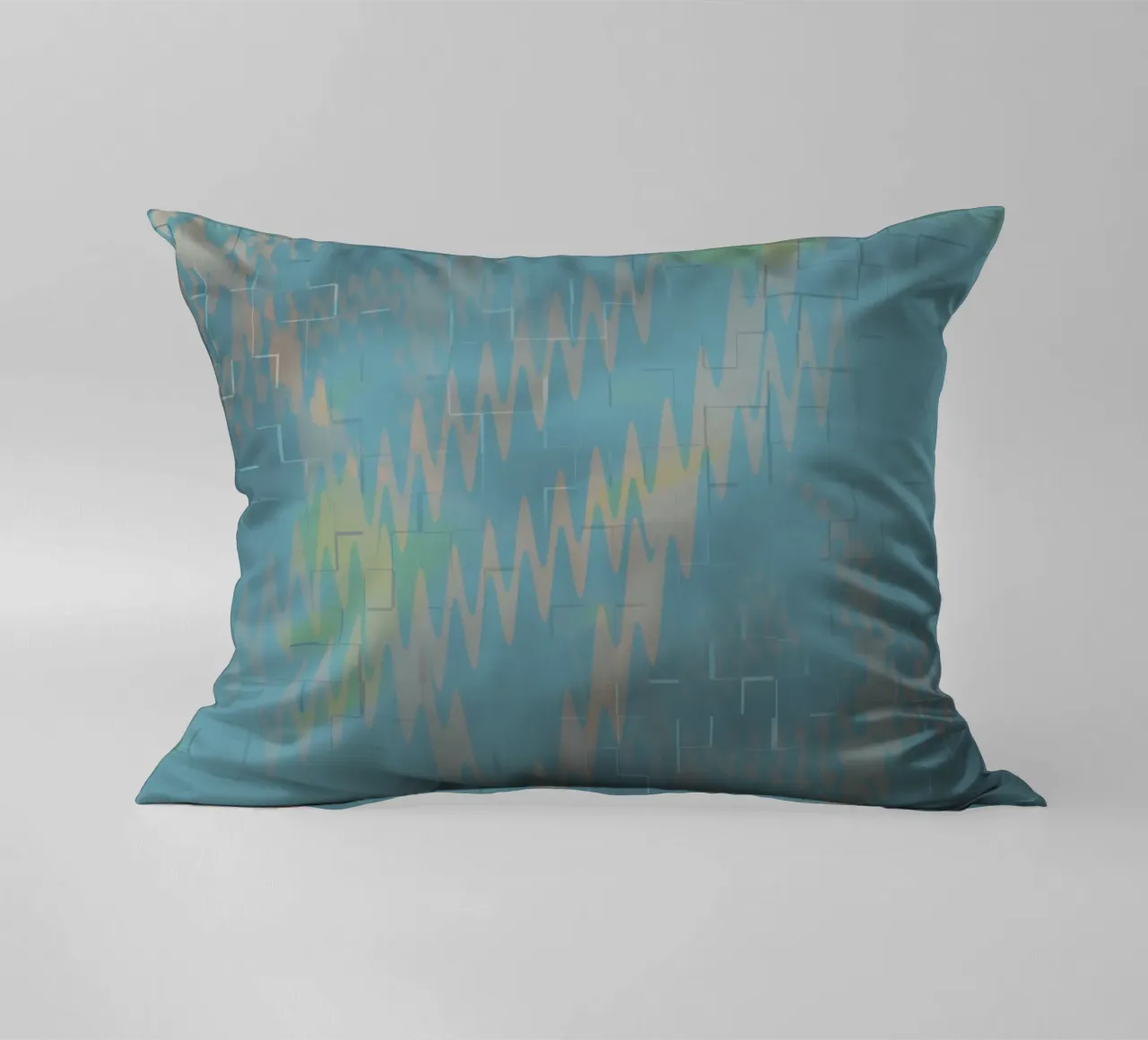 Motivo astratto a zig zag colorato cuscino da Something for you