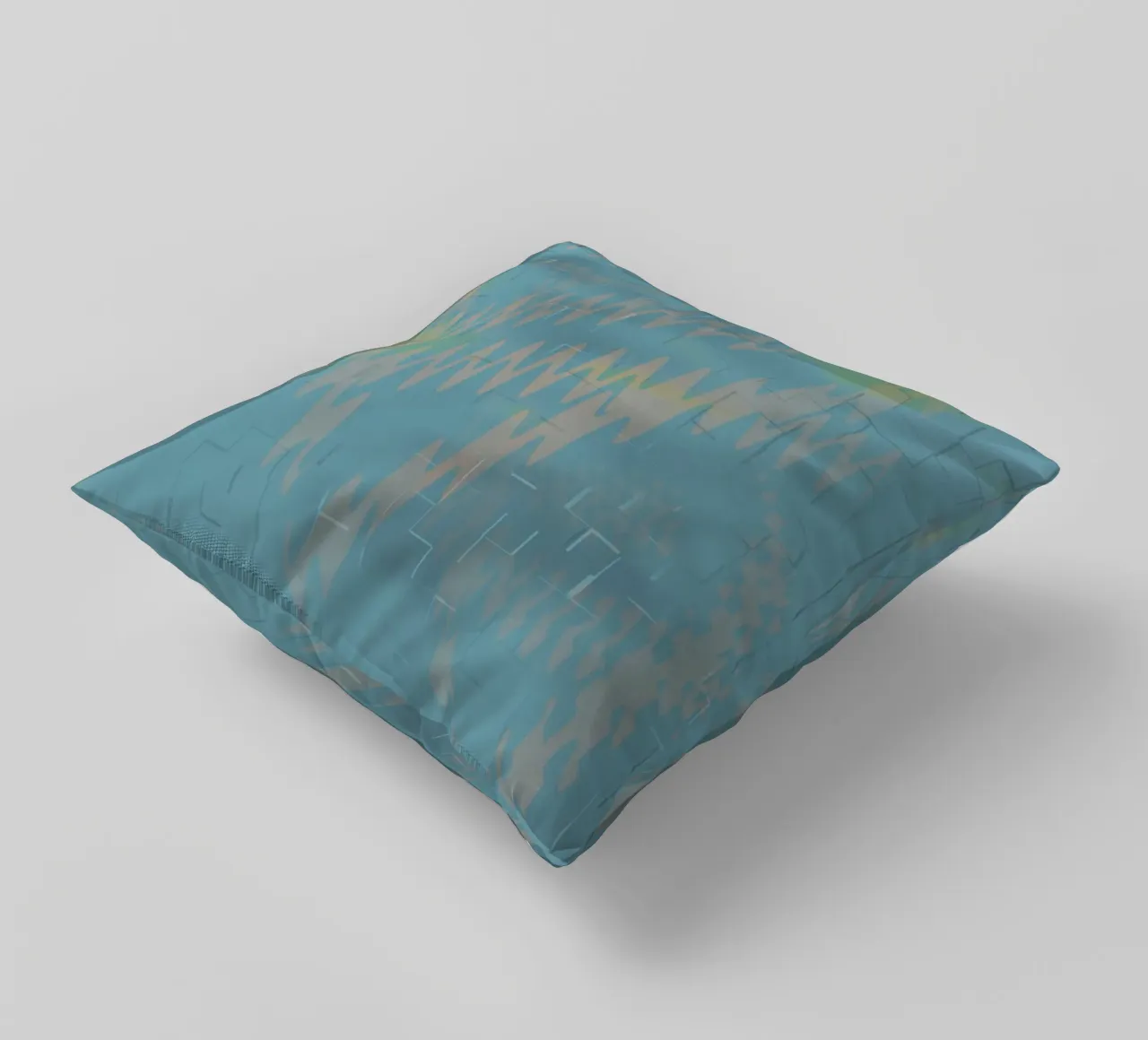 Motivo astratto a zig zag colorato cuscino da Something for you