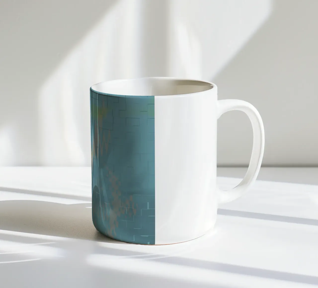 Abstract colourful zigzag pattern ceramic mug by Something for you