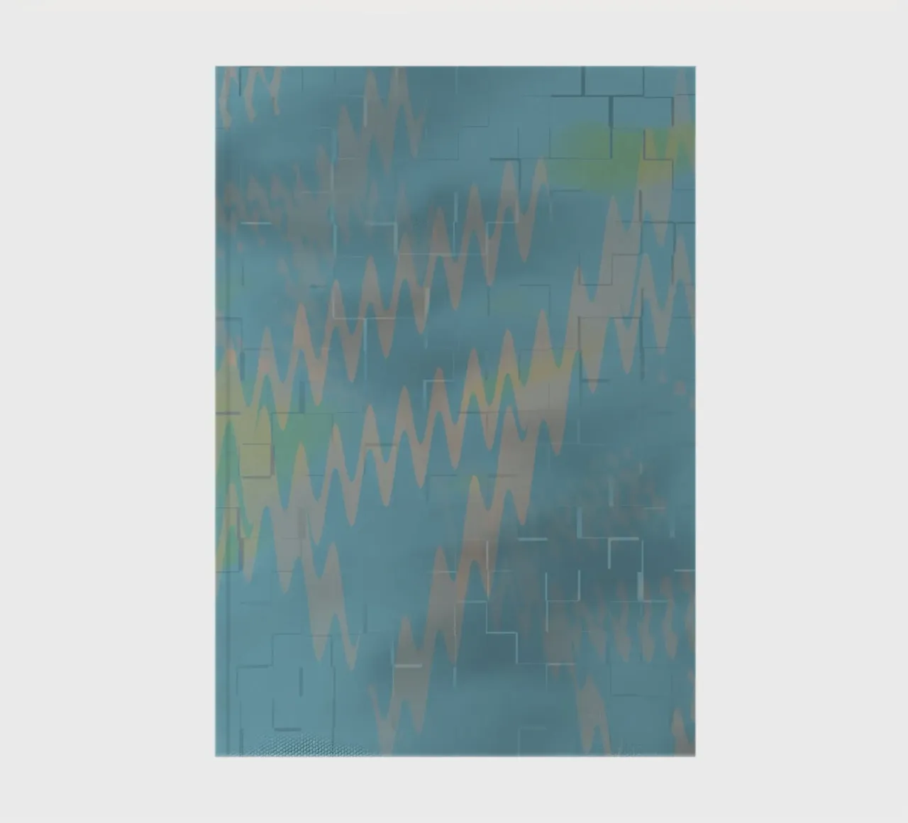 Abstract colourful zigzag pattern notebook by Something for you
