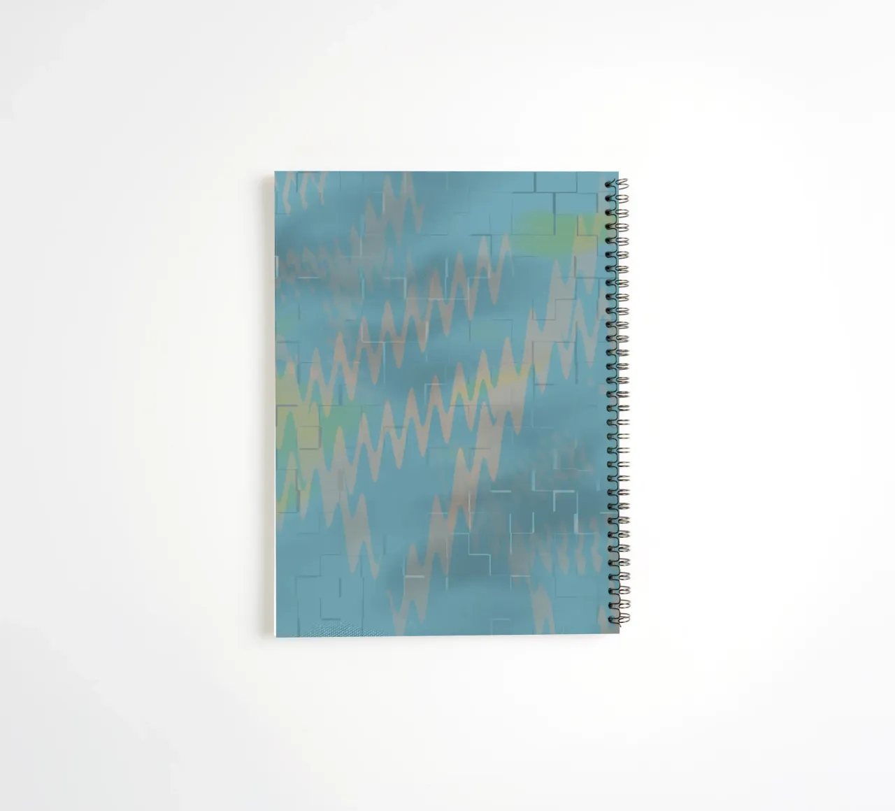 Abstract colourful zigzag pattern spiral notebook by Something for you