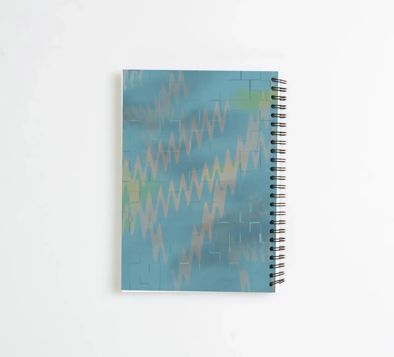 Abstract colourful zigzag pattern spiral notebook by Something for you