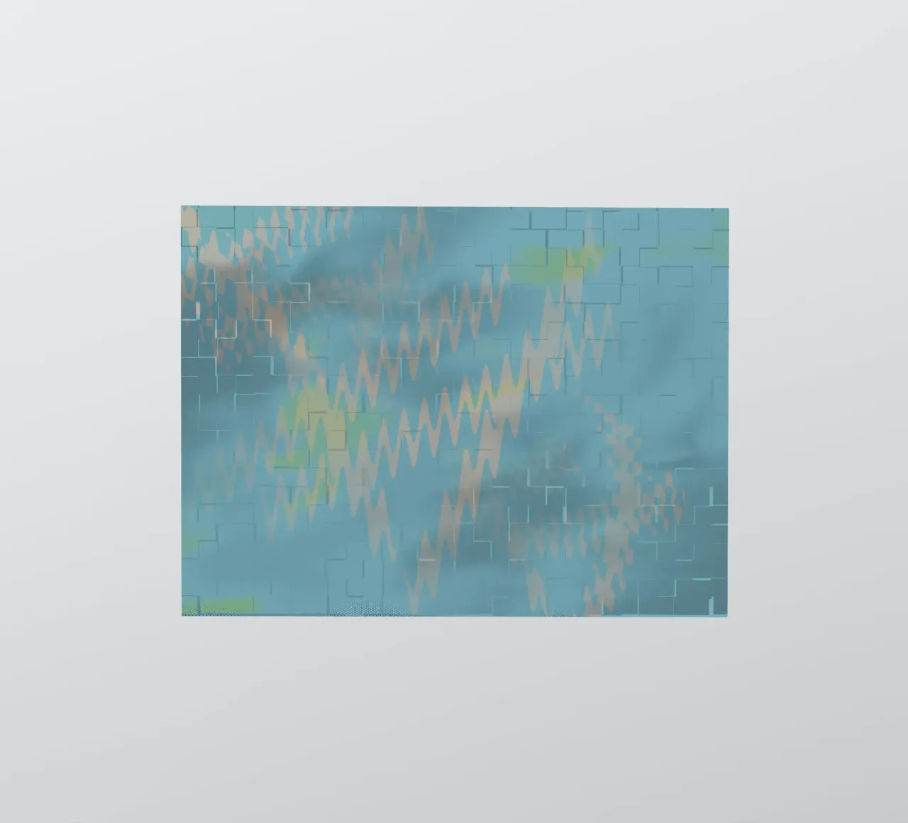 Abstract colourful zigzag pattern sticker by Something for you