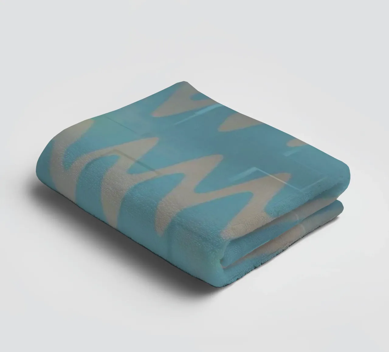 Abstract colourful zigzag pattern towel by Something for you