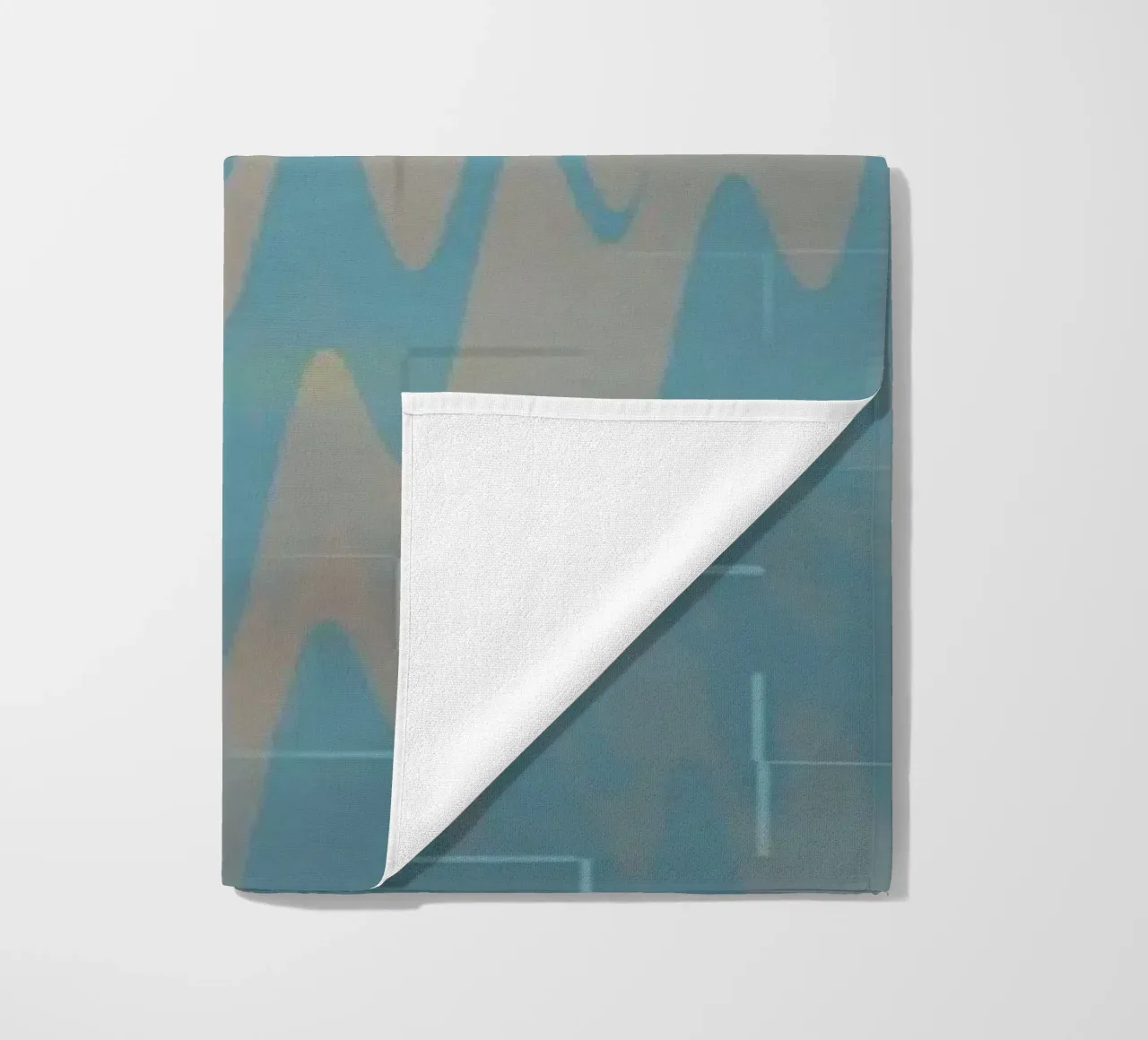 Motivo astratto a zig zag colorato telo mare da Something for you