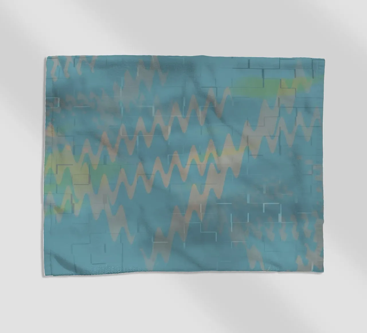Motivo astratto a zig zag colorato telo mare da Something for you