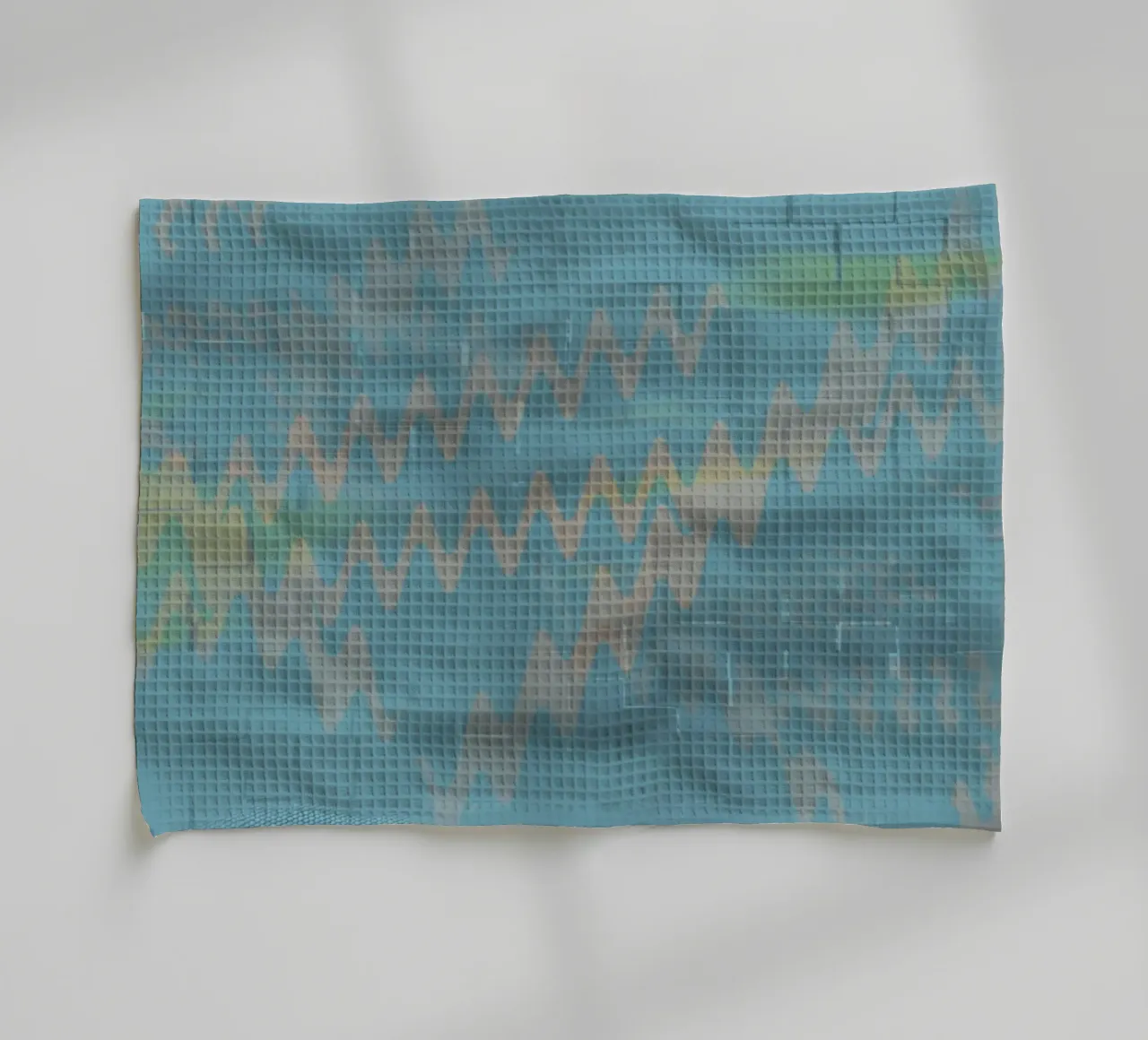 Abstract colourful zigzag pattern tea towel by Something for you
