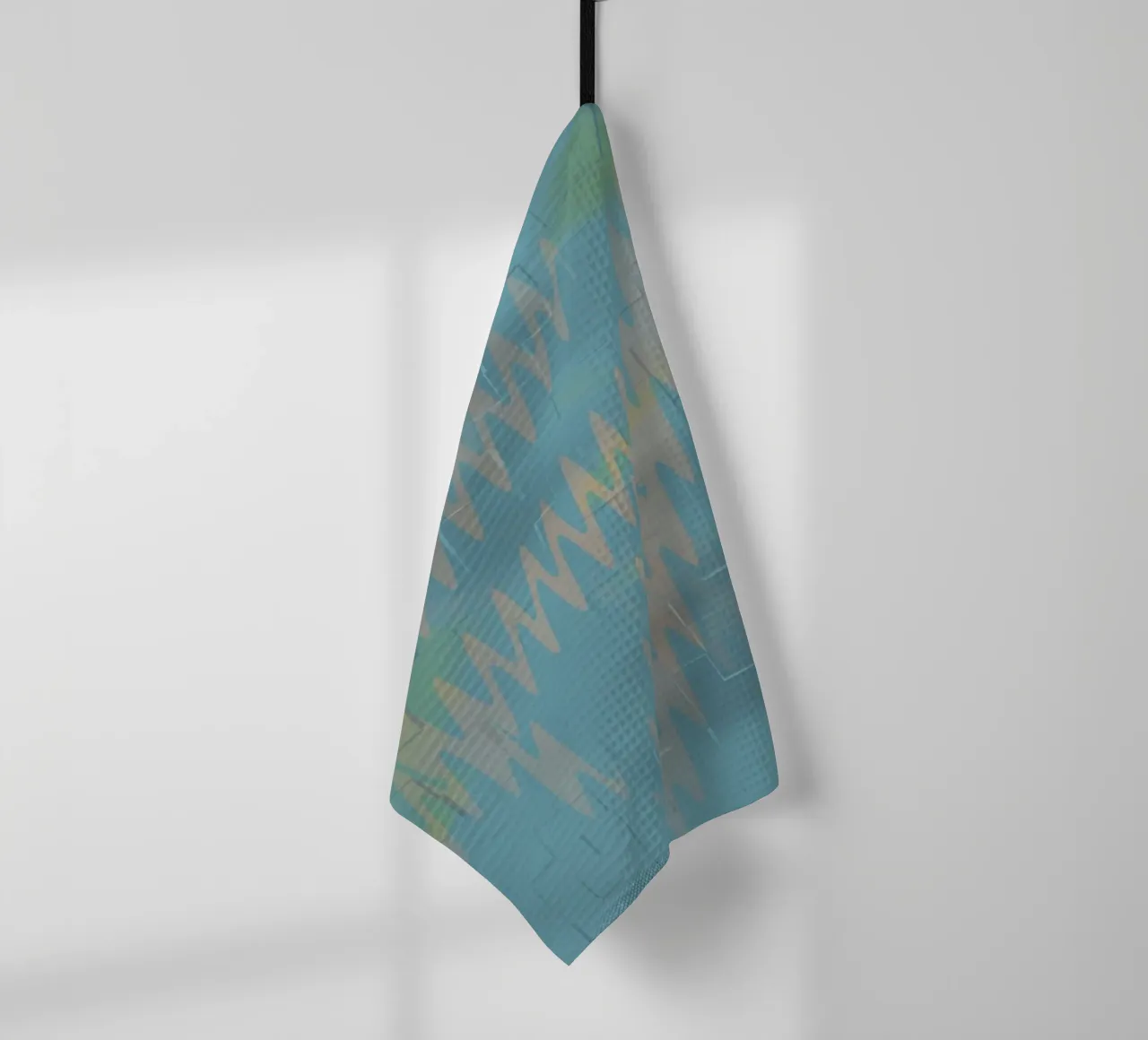 Motif zigzag coloré abstrait torchon de Something for you