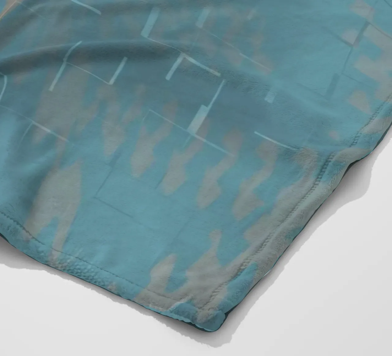 Abstract colourful zigzag pattern fleece blanket by Something for you
