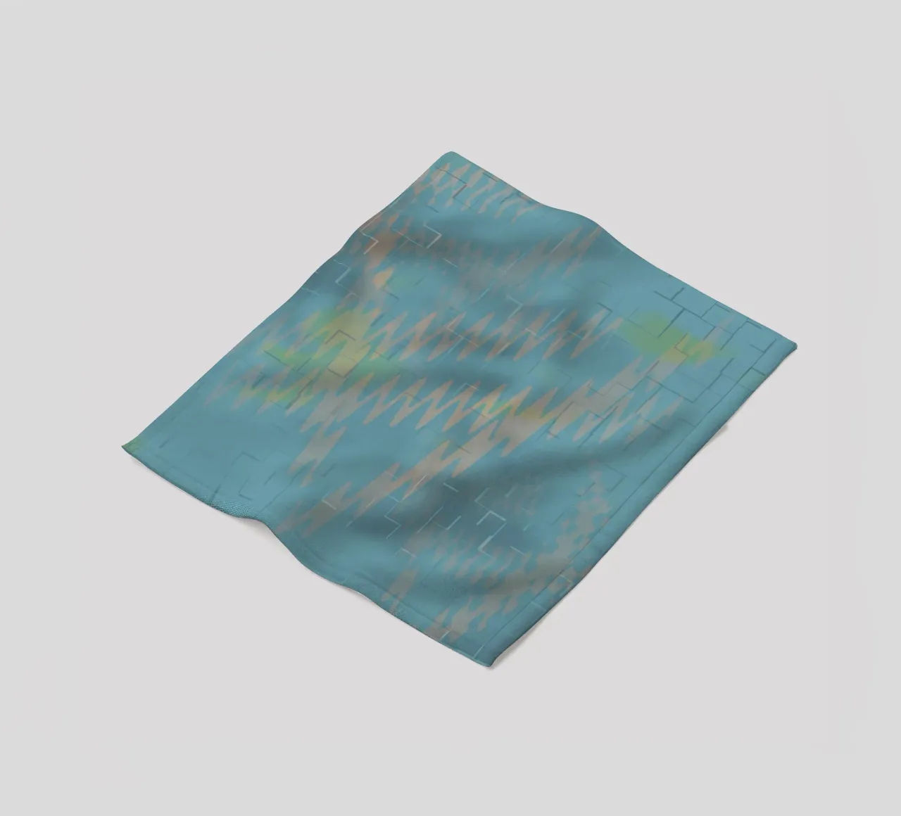 Abstract colourful zigzag pattern fleece blanket by Something for you