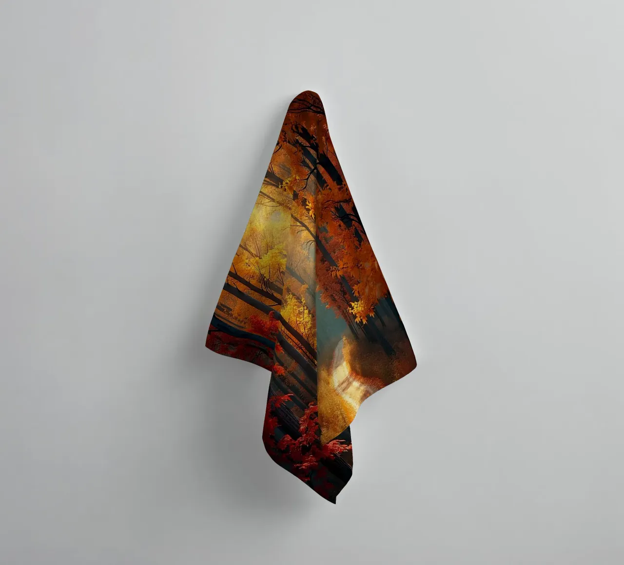 Forest_path_autumn_6 towel by Fantasie & Mystikwelten by LK