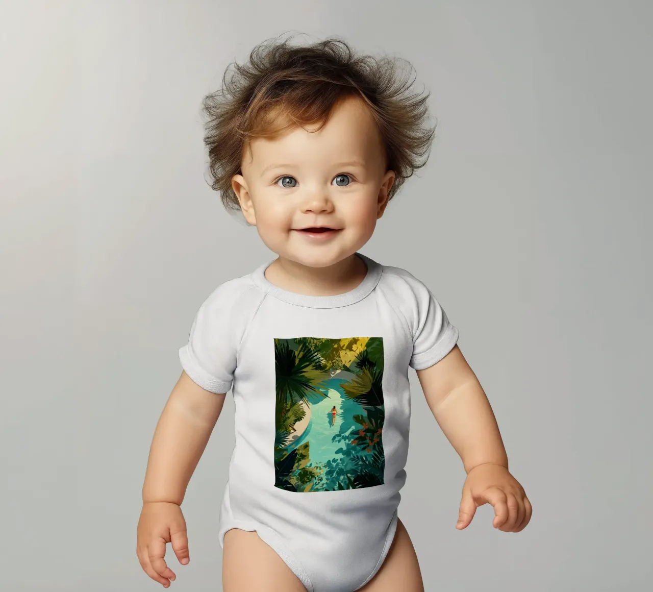 Her Secret Paradise body neonato maniche corte da Clara August