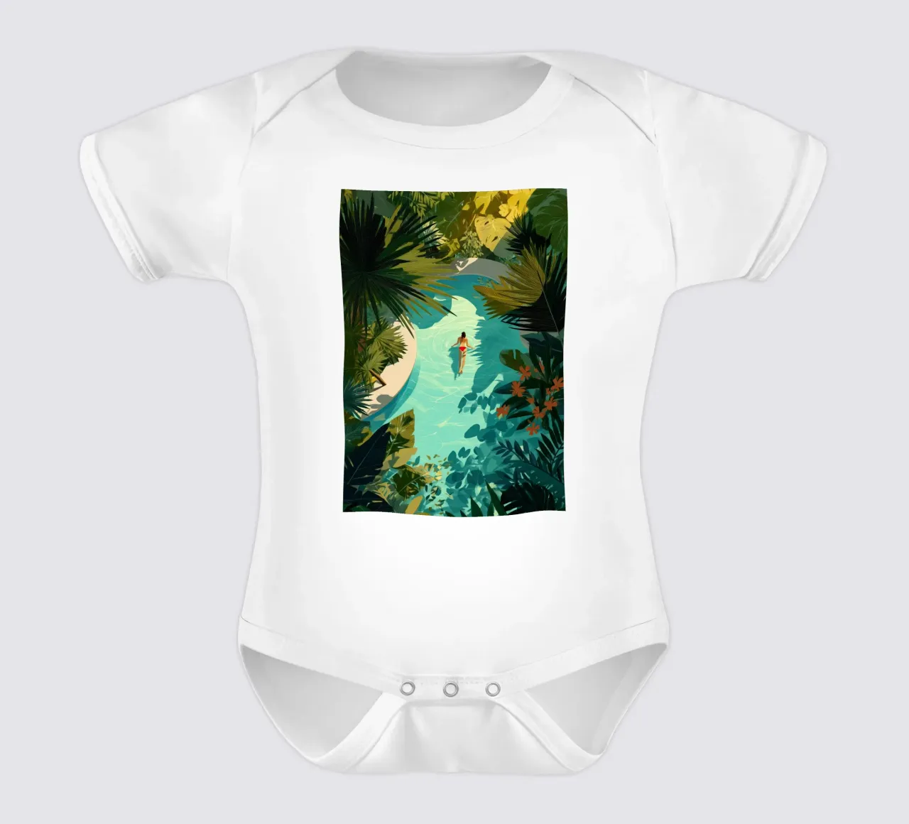 Her Secret Paradise body neonato maniche corte da Clara August