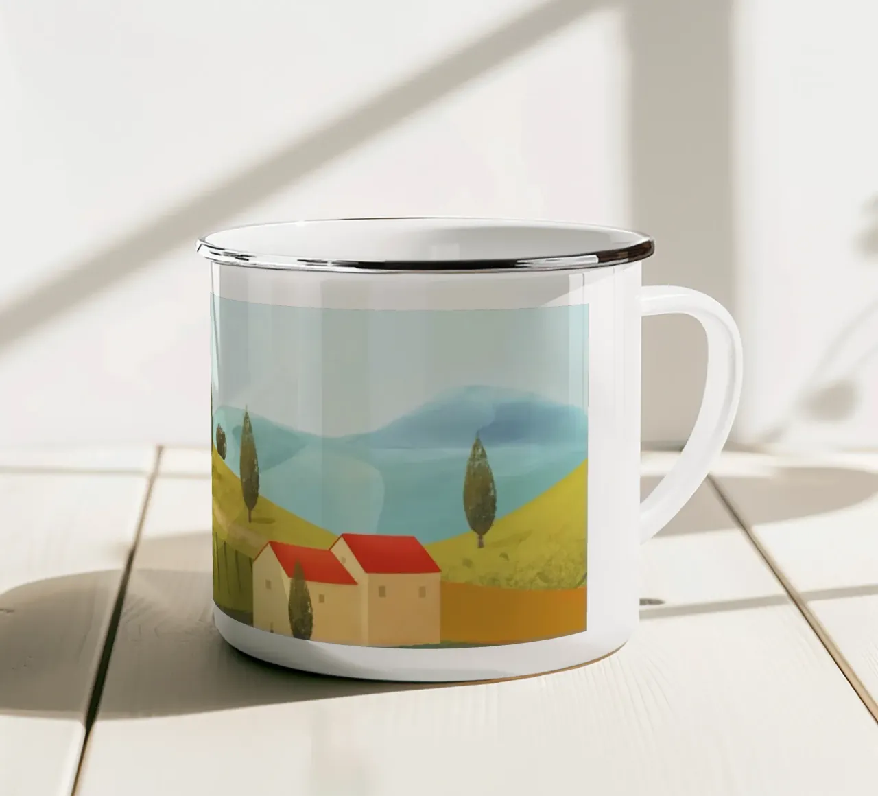 Tuscany tazza in smalto da PetrArts