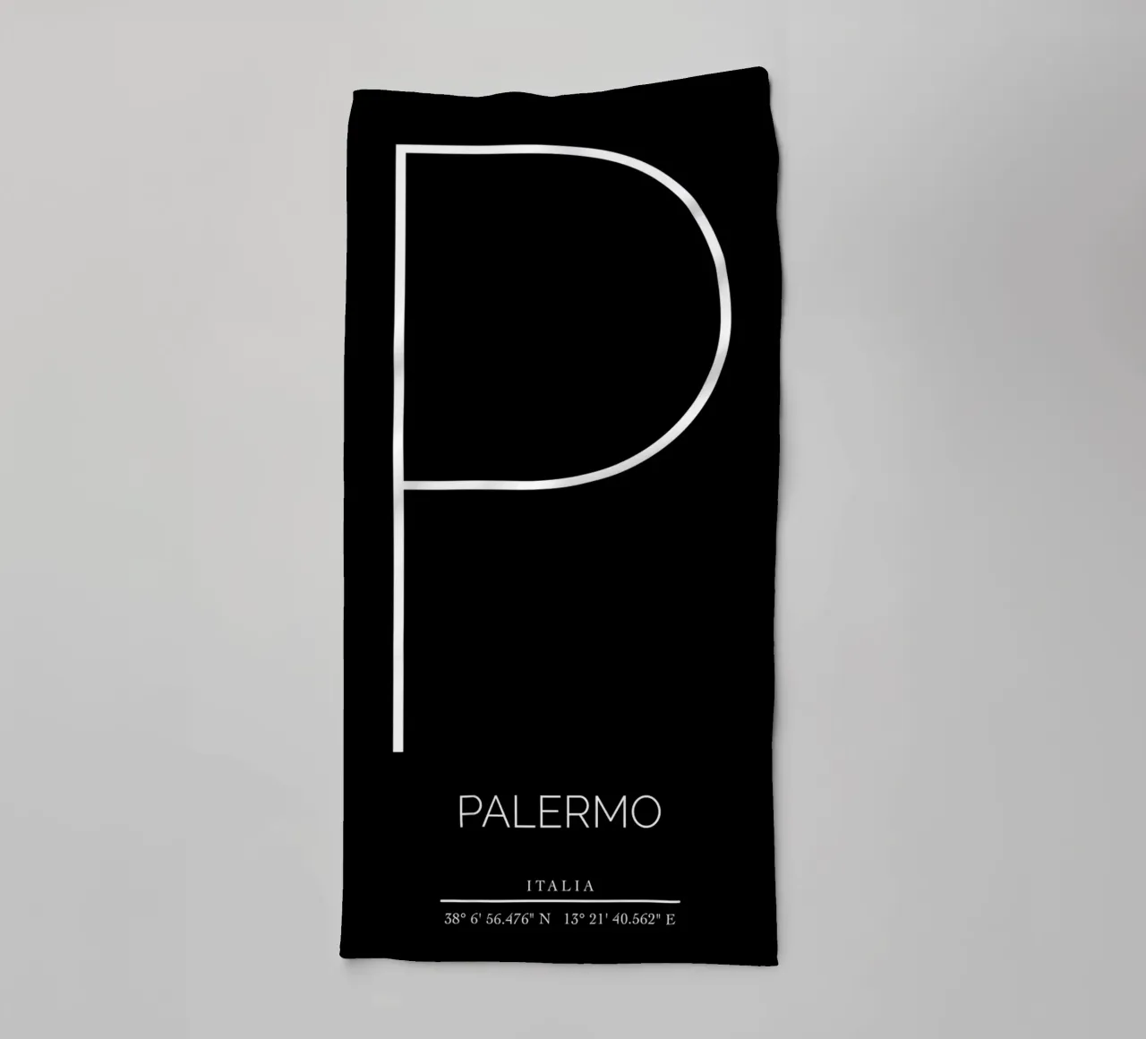 PALERMO - nero asciugamano da bagno da CityLights