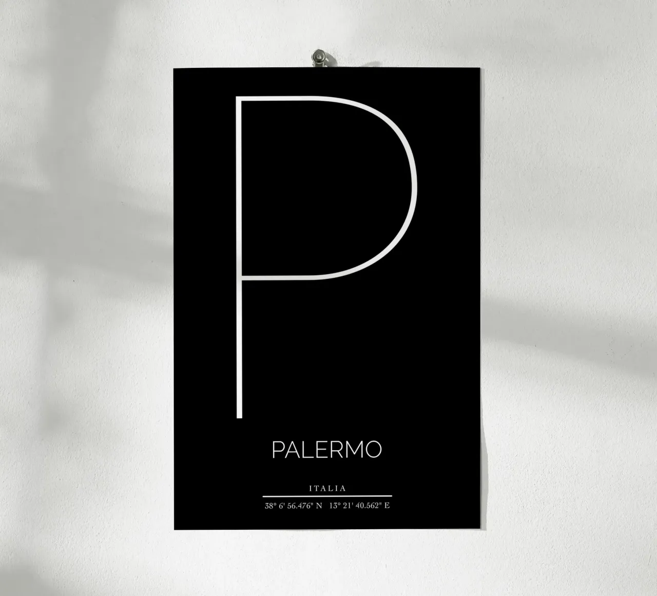 PALERMO - nero poster da CityLights