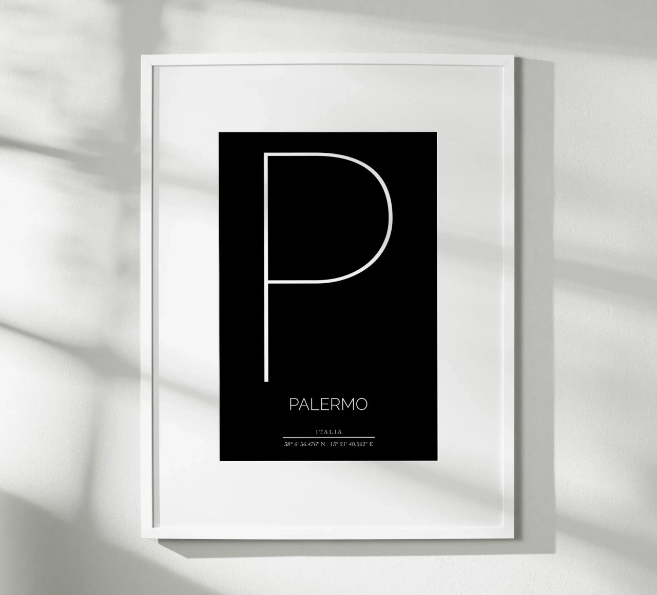 PALERMO - nero Poster von CityLights