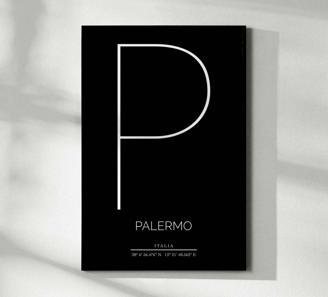 PALERMO - nero Poster von CityLights