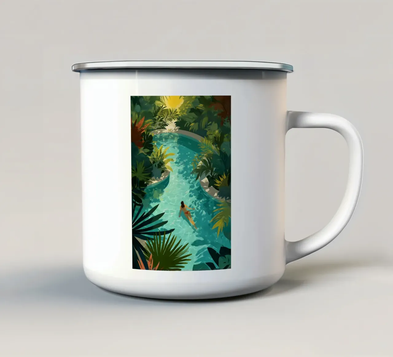 A Place to Begin Again tazza in smalto da Clara August