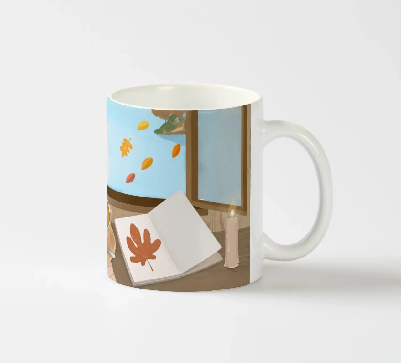Cottage d'autunno tazza in ceramica da PetrArts
